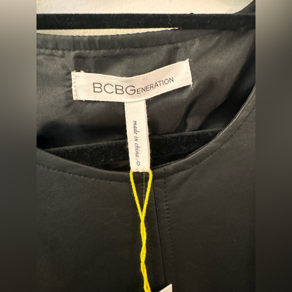 BCBGeneration Faux Leather Mini Dress - 0 - Picture 3 of 4